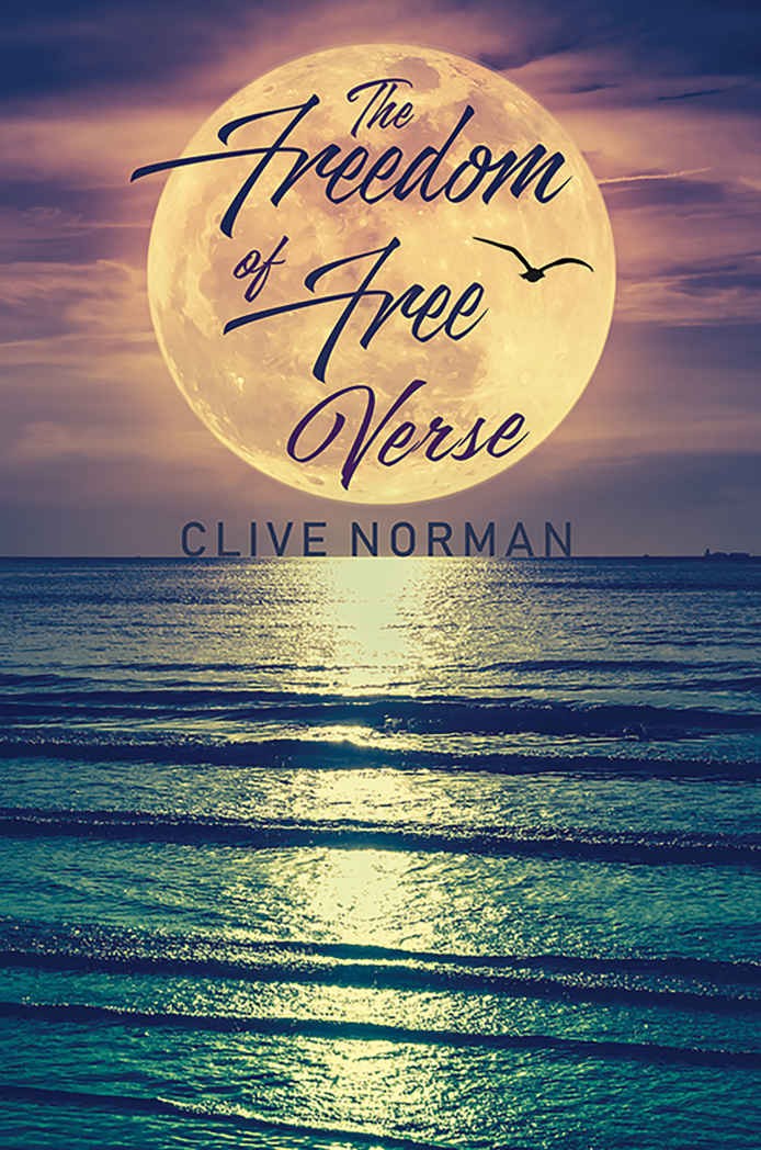 The Freedom of Free Verse book cover, a collection of spiritual free-verse poetry by British author Clive Norman